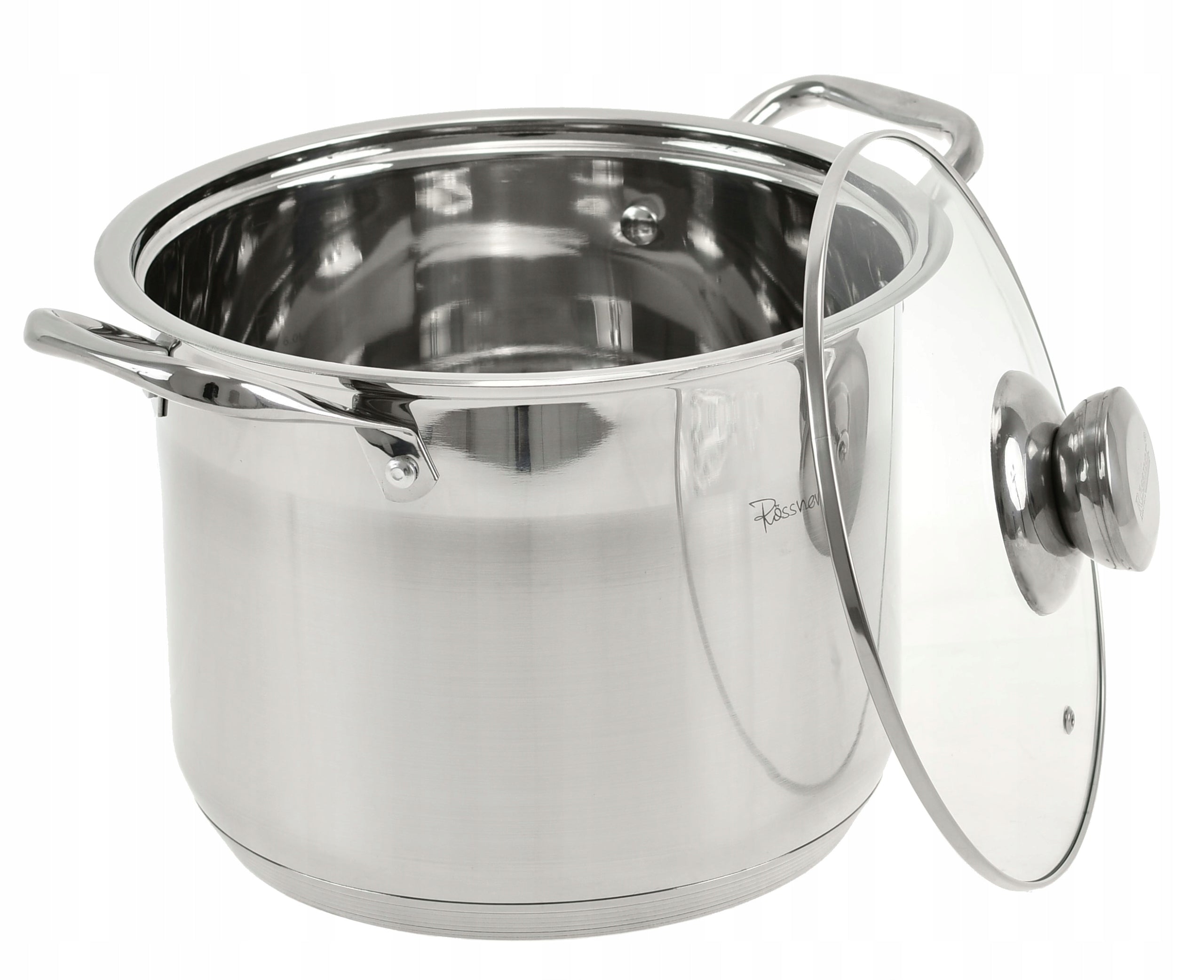 15 L High Stainless Steel Pot with Lid INDUCTION GAS Packaging status original