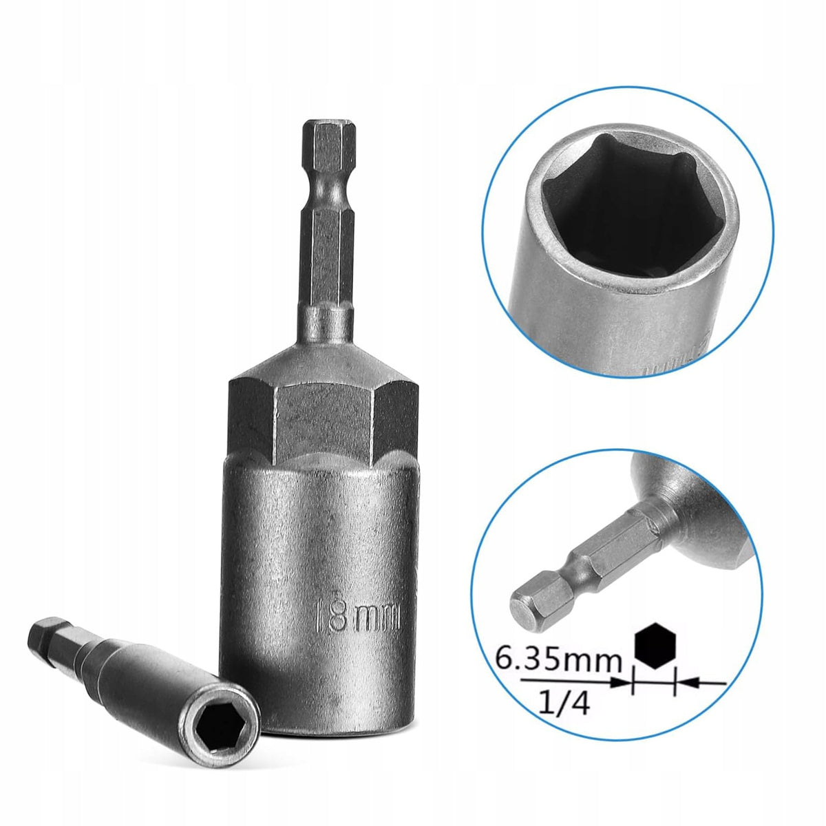 15 Pcs Deep Socket Wrenches Screwdriver Caps Set STRONG STEEL Manufacturer code Official-PolMart Klucze nasadowe