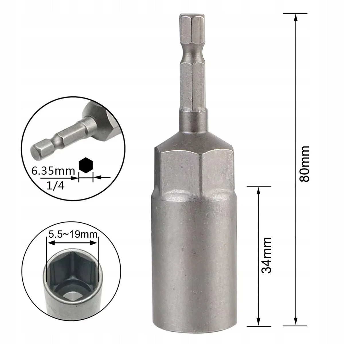 15 Pcs Deep Socket Wrenches Screwdriver Caps Set STRONG STEEL Packaging status original