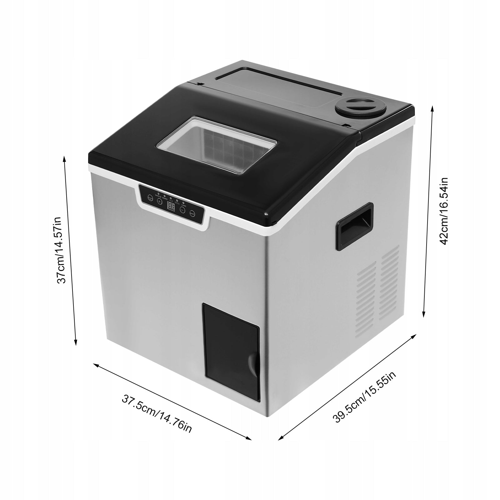 150-180W Ice Cube Maker,1.8L Crushed Ice and Ice Cube Maker Packaging status original