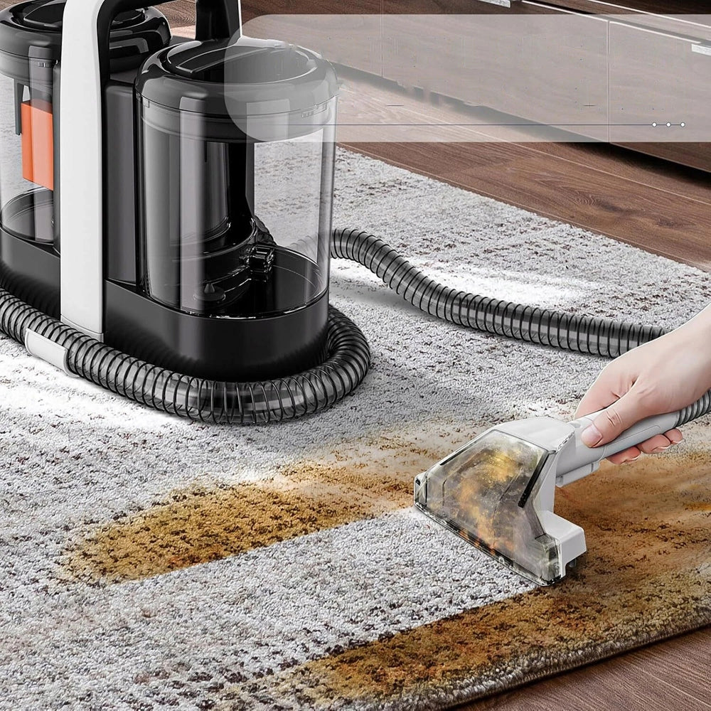 15000PA 600W WASHING VACUUM CLEANER FOR COUCH UPHOLSTERY CARPETS 2 TANKS STRONG Dominant color black