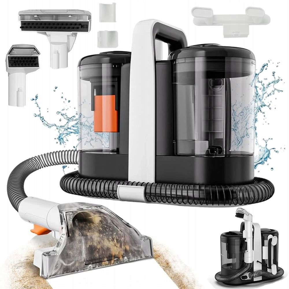15000PA 600W WASHING VACUUM CLEANER FOR COUCH UPHOLSTERY CARPETS 2 TANKS STRONG