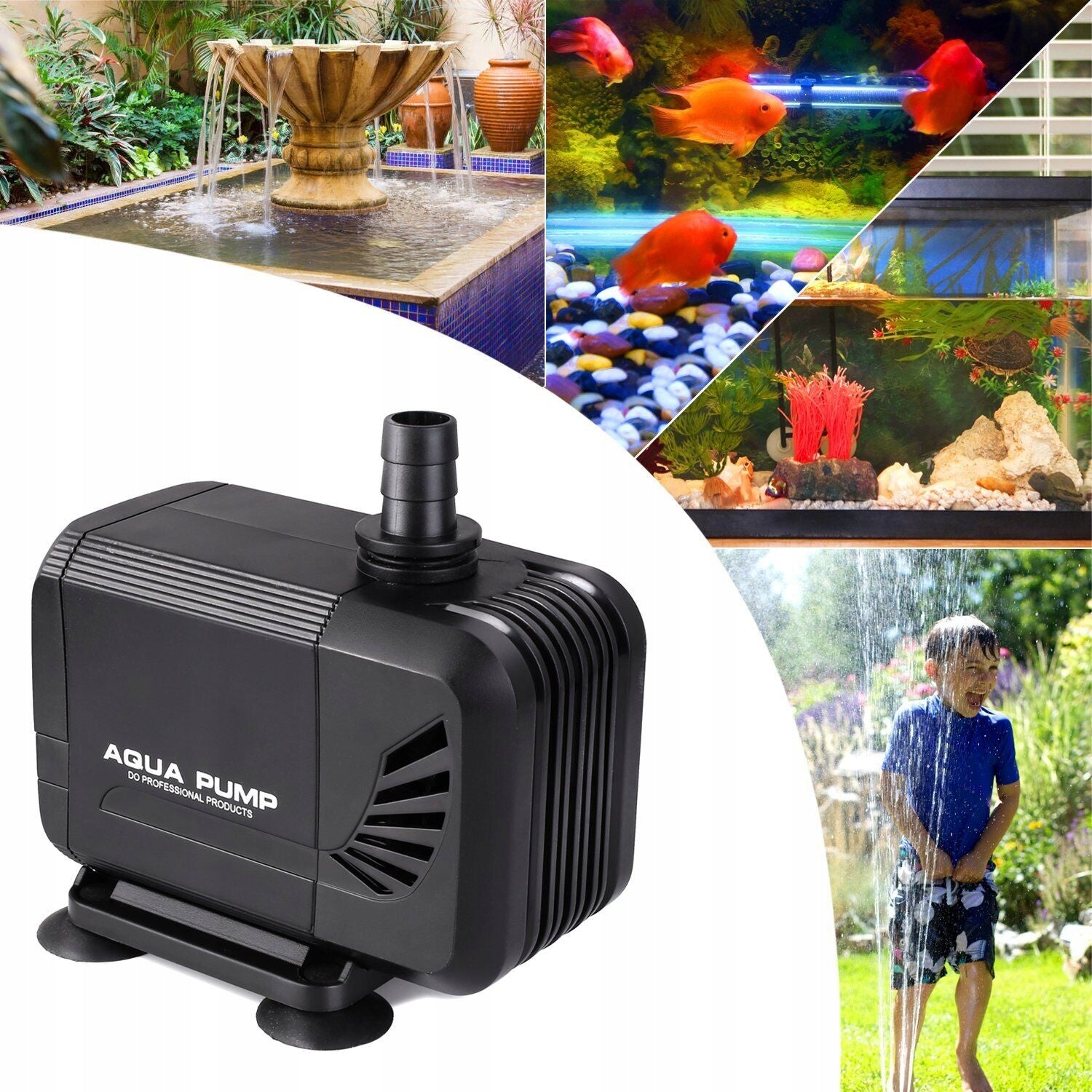 1500L/H GARDEN CIRCULATING WATER PUMP FOR AQUARIUM FOUNTAIN POND Manufacturer code GFU7