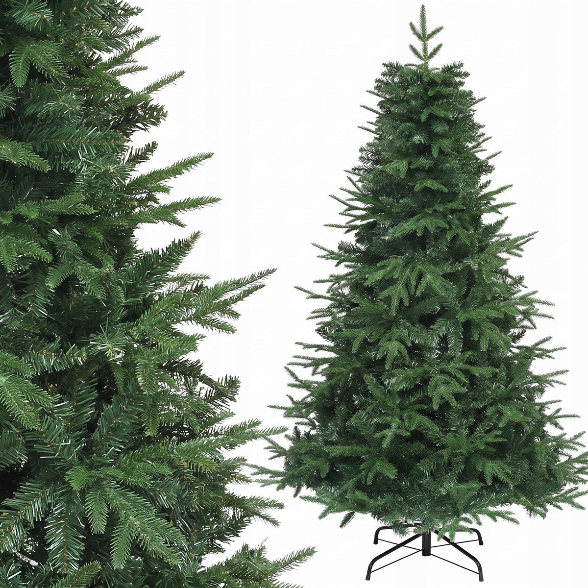 152 cm Artificial Christmas Tree Spruce PVC Metal Stand 450 Tips Packaging status original