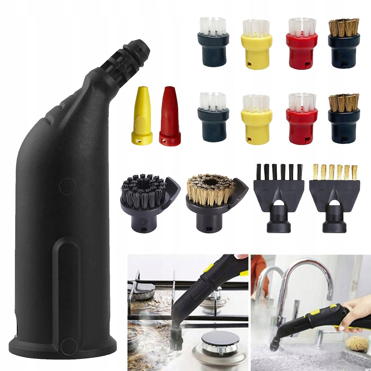 15pcs KARCHER SC 1 2 3 4 5 STEAMER ACCESSORY SET 2026 brushes