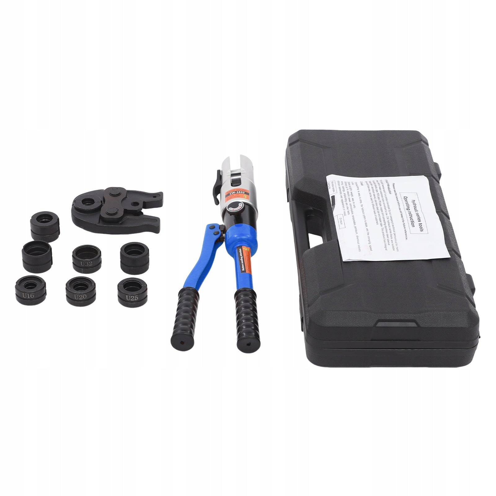16-32mm 16-32mm U-type + TH-type 10T manual pipe press crimper-Blue