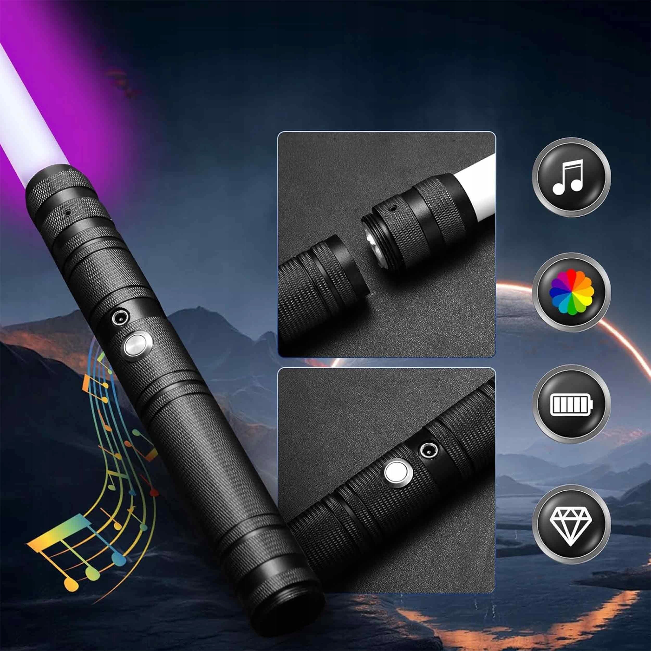 16 COLORS LED LIGHTSABER AND SOUND PERFECT FOR STAR WARS FANS Packaging status original