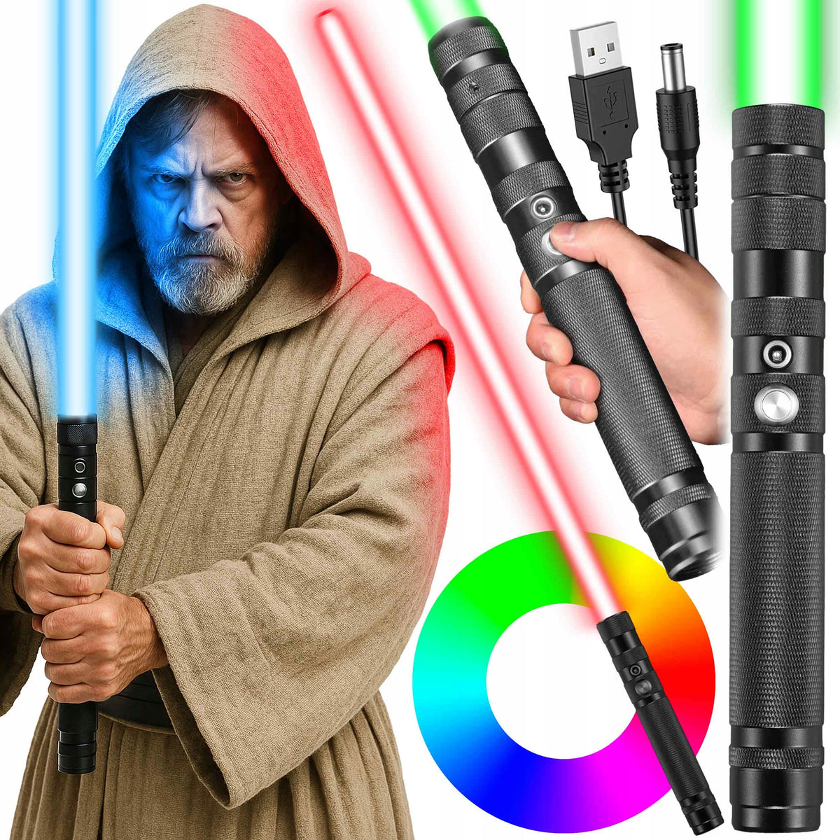 16 COLORS LED LIGHTSABER AND SOUND PERFECT FOR STAR WARS FANS