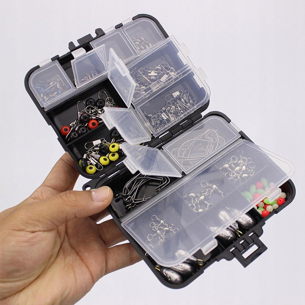 160/187pcs Fishing Accessories Kit Jig Hooks Fishing Equipment - 160Pcs/187Pcs Model Zestaw do wędkowania słodkowodnego Skrzynka