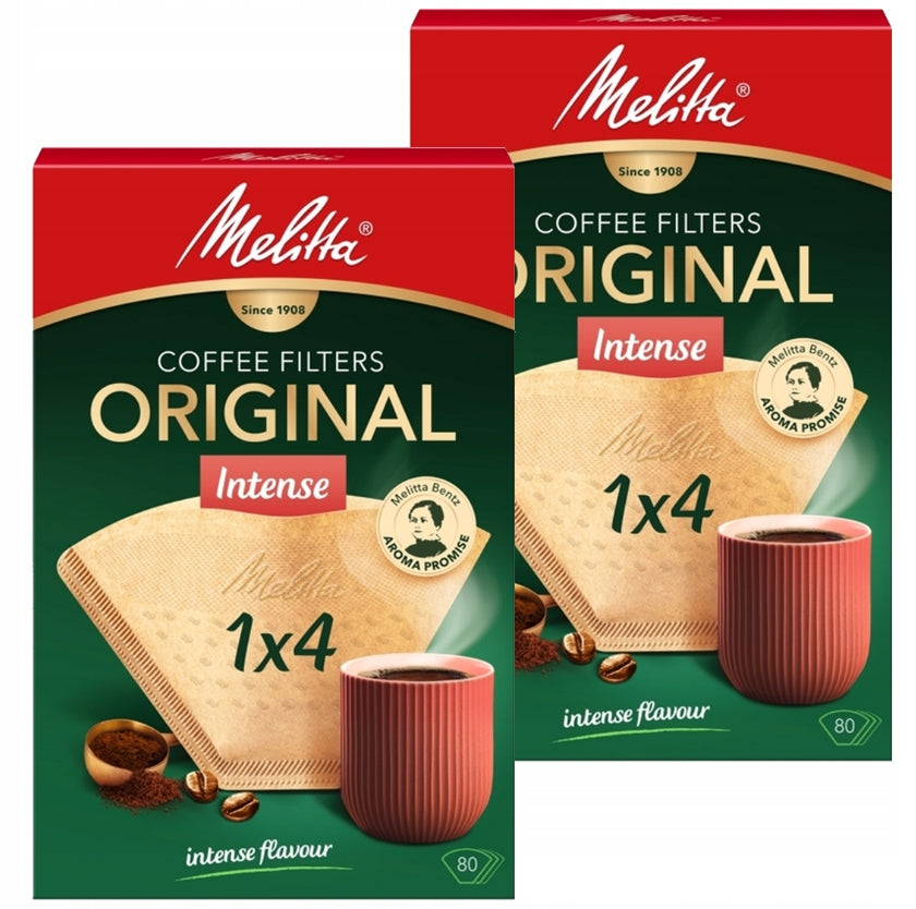 160pcs Paper Coffee Filters Melitta GOURMET PREMIUM 1x4
