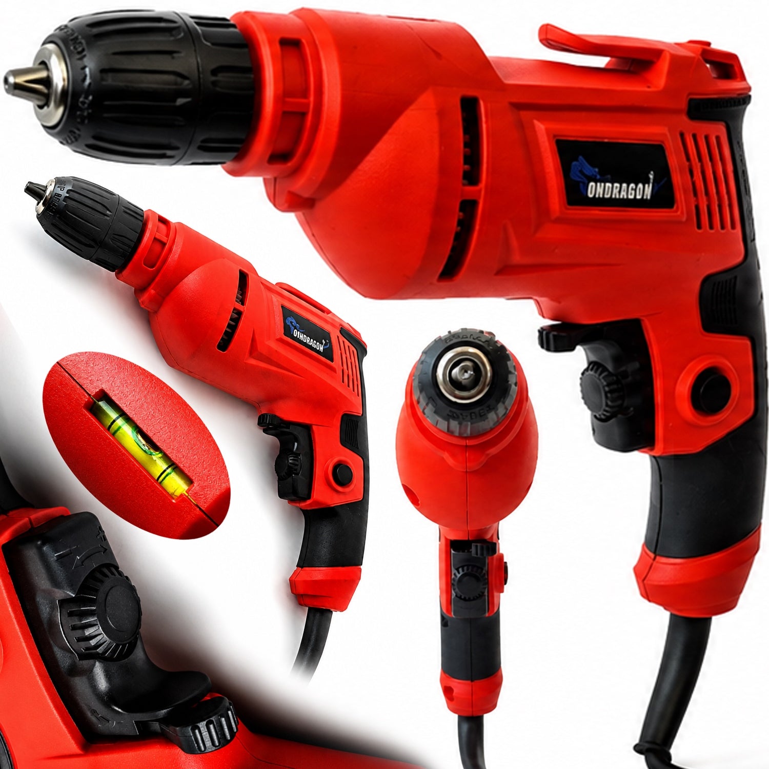 1650W 13MM ELECTRIC DRILL WITH ADJUSTABLE POWER LEVEL SCREWDRIVER