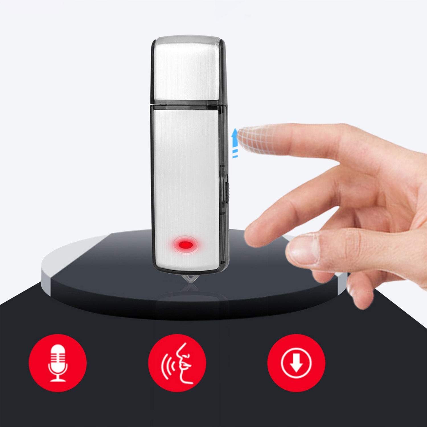 16GB MINI SPY RECORDER EAVESDROPPING PENDRIVE DISCREET USB RECORDER Manufacturer code NAGRYWANIE PRZENOŚNY AUDIO GŁOS PROFESJONALNY