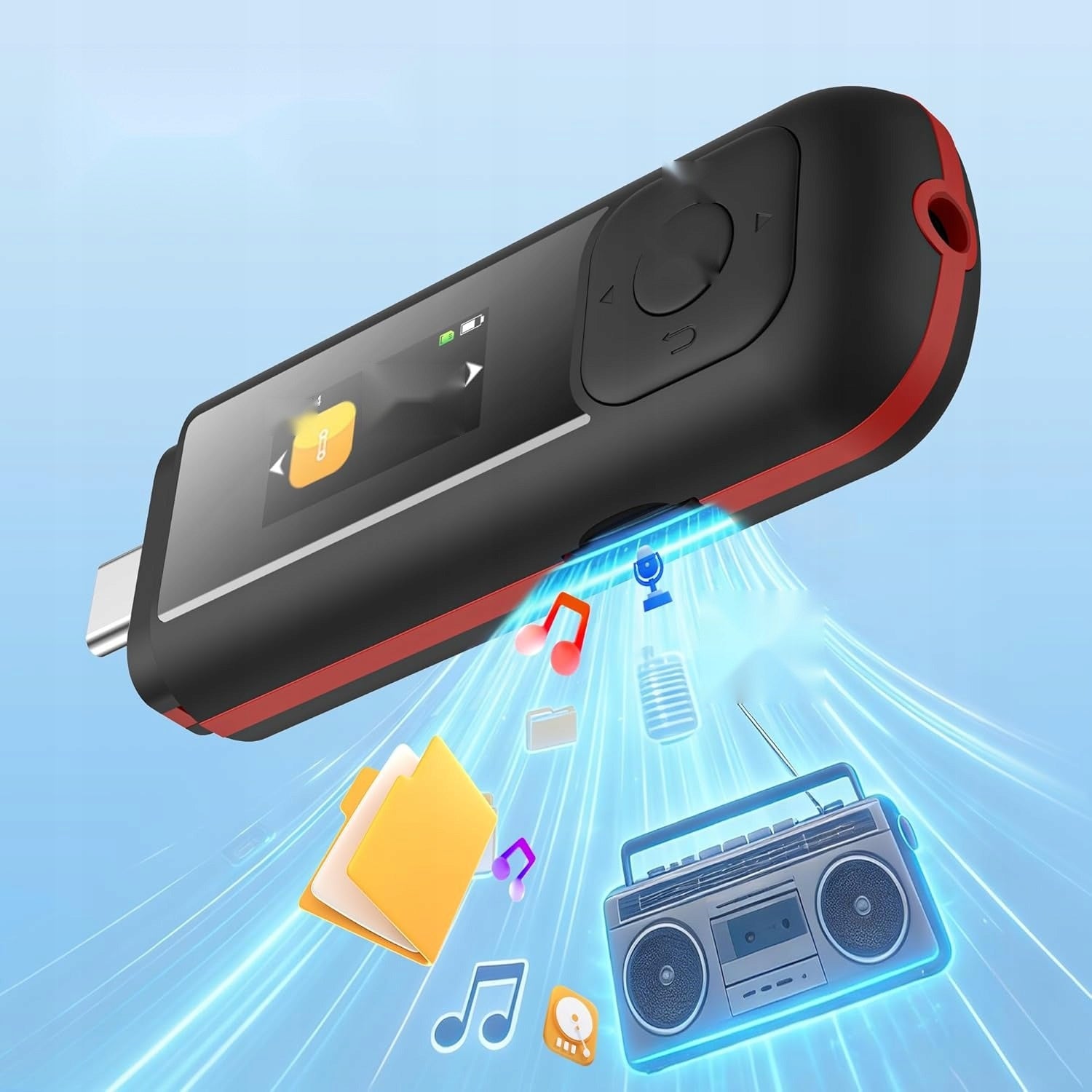 16GB PLAYER PORTABLE AUDIO MUSIC USB DIGITAL ULTRALIGHT PLAYBACK Manufacturer code 5908107900450