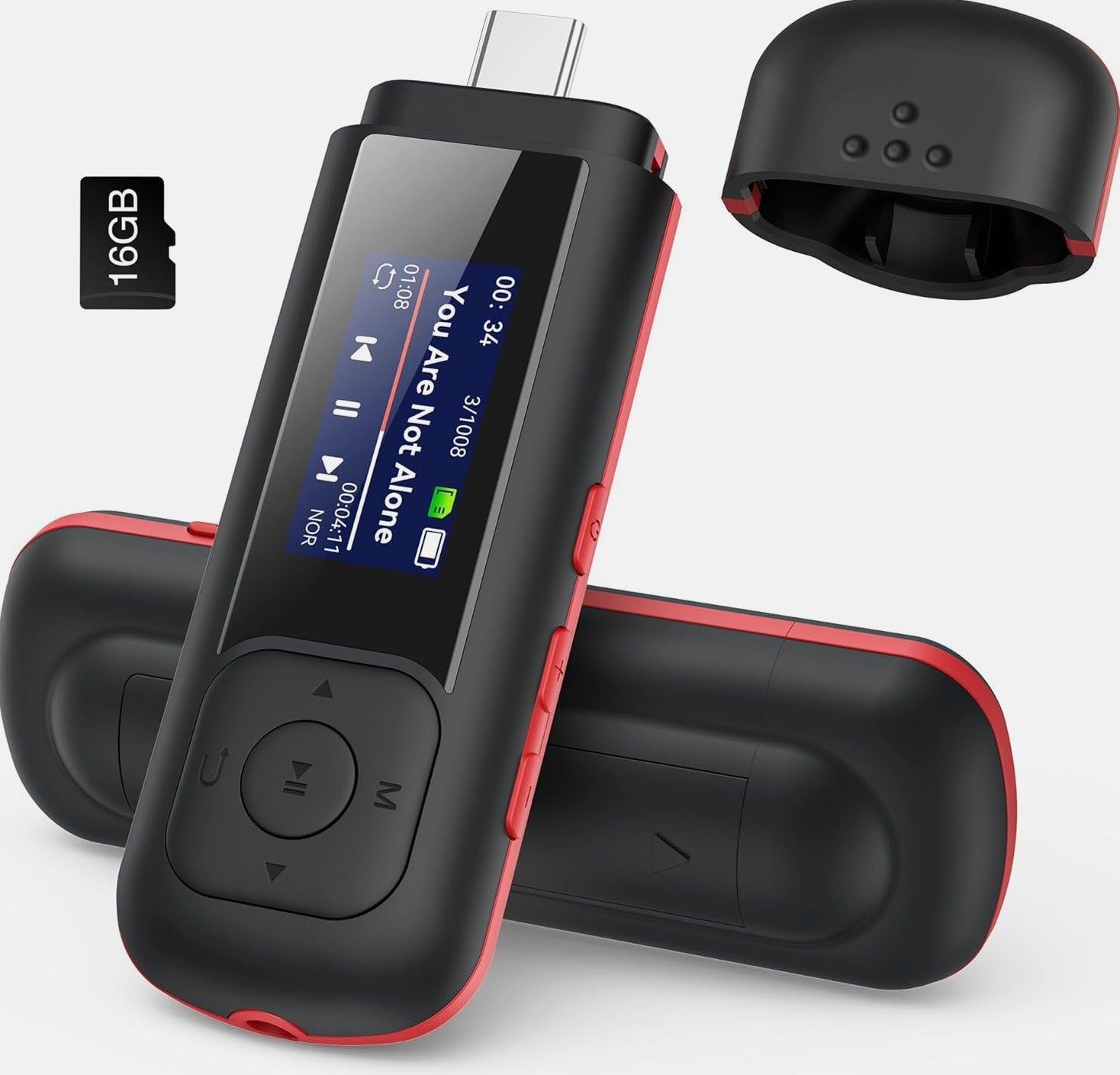 16GB PLAYER PORTABLE AUDIO MUSIC USB DIGITAL ULTRALIGHT PLAYBACK