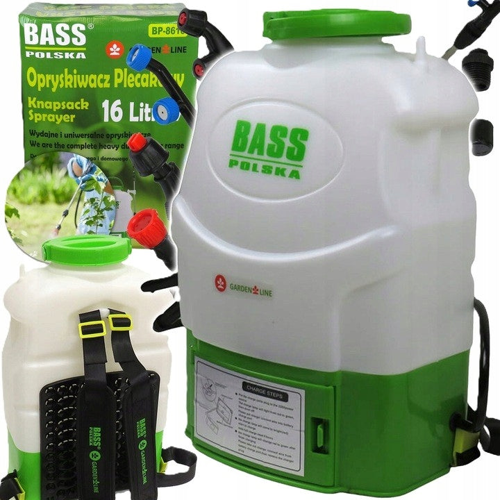 16L CORDLESS BACKPACK SPRAYER ELECTRIC BASS HERBICIDE COVER Packaging status original
