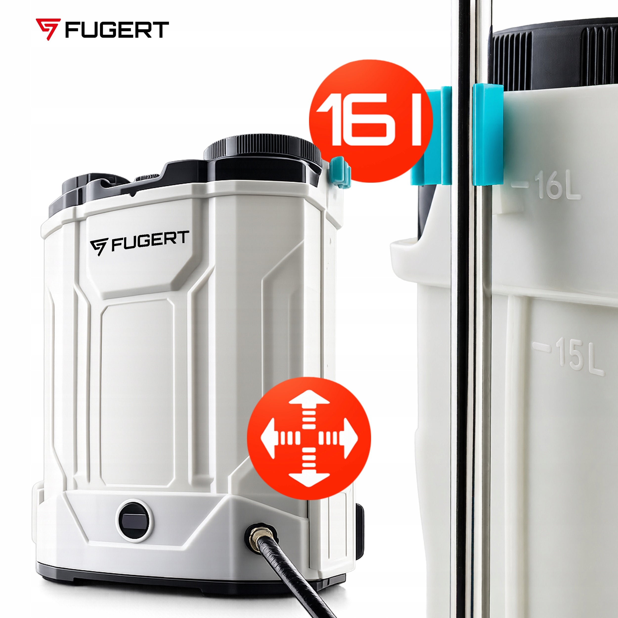 16L CORDLESS ELECTRIC GARDEN BACKPACK SPRAYER WITH STIRRER Tank capacity 16 l