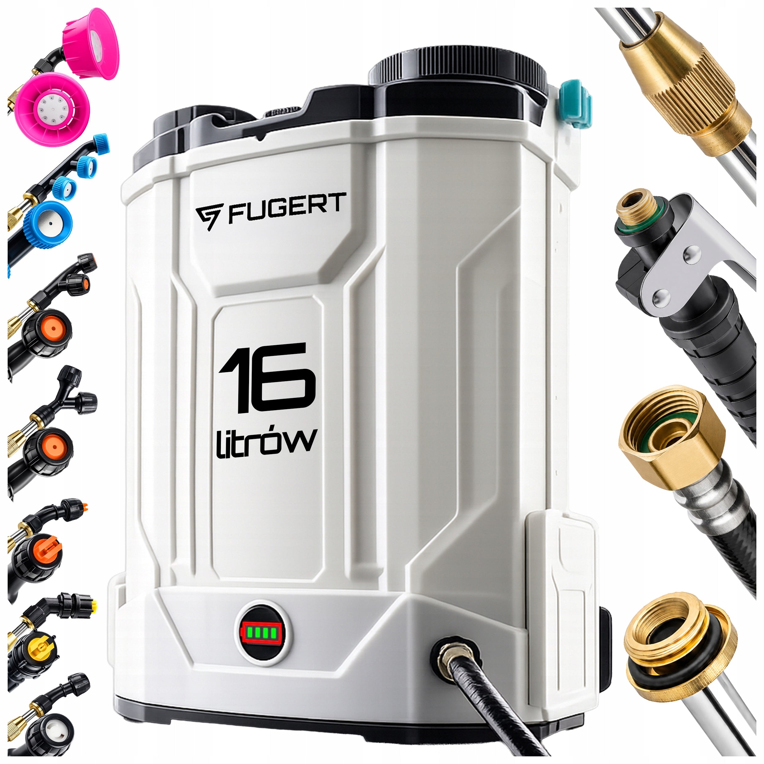 16L CORDLESS ELECTRIC GARDEN BACKPACK SPRAYER WITH STIRRER