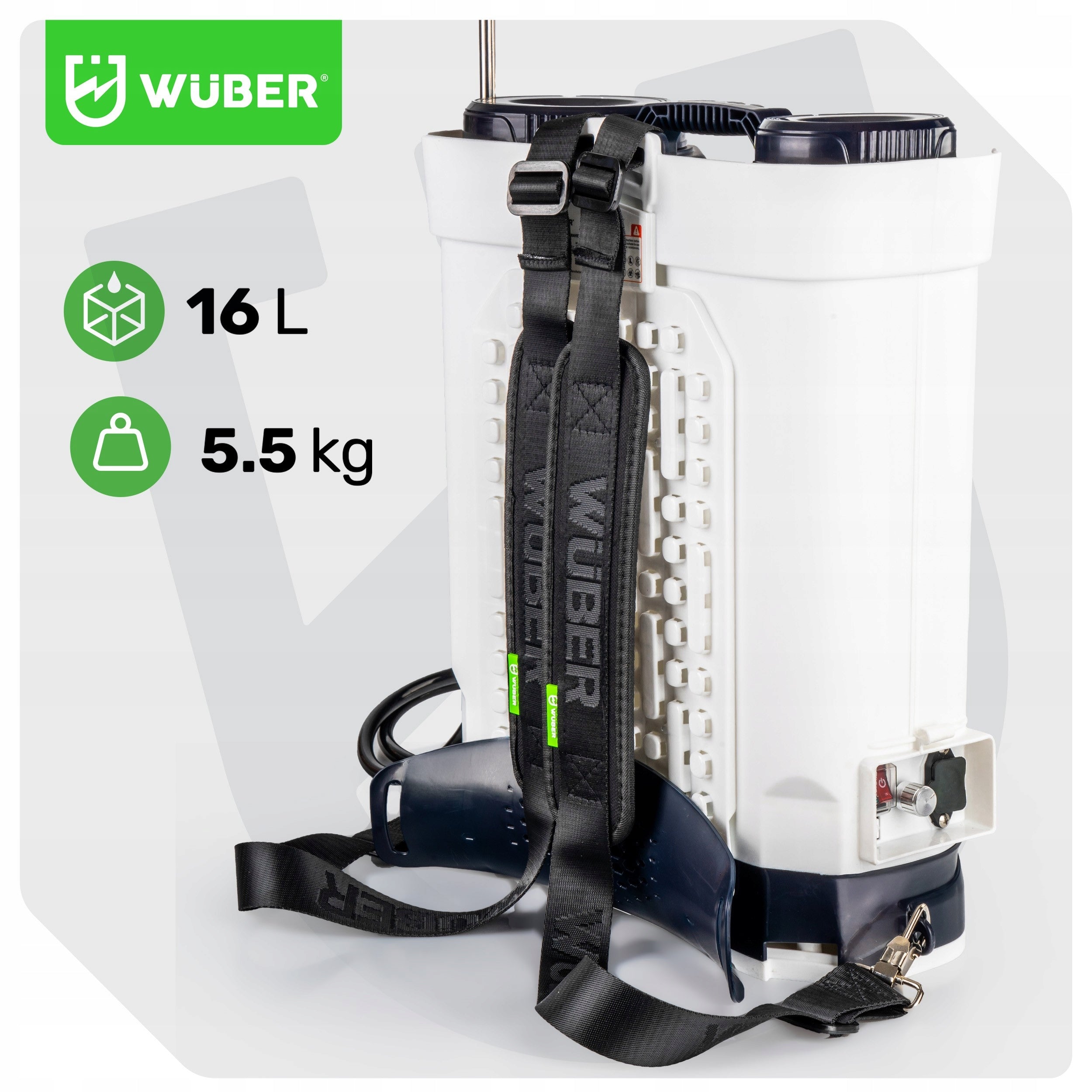 16L CORDLESS GARDEN SPRAYER WITH AGITATOR 10 LED NOZZLES Tank capacity 16 l