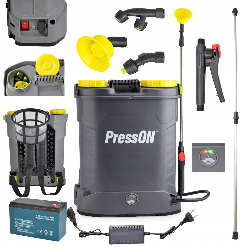 16L Cordless Garden Backpack Sprayer Electric Washer