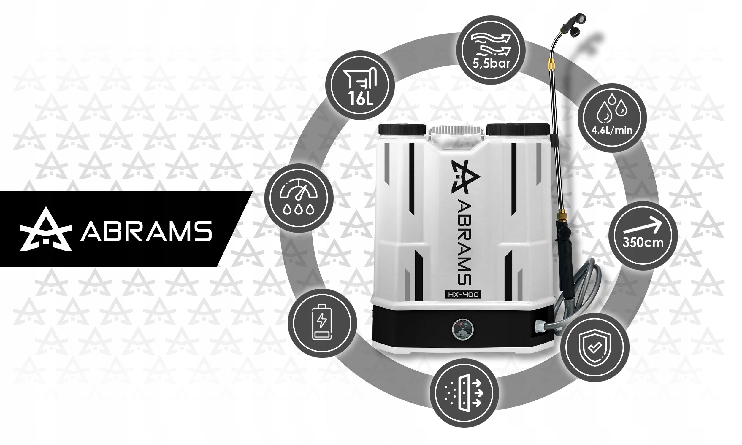 16L GARDEN CORDLESS ELECTRIC BACKPACK PRESSURE SPRAYER Packaging status original