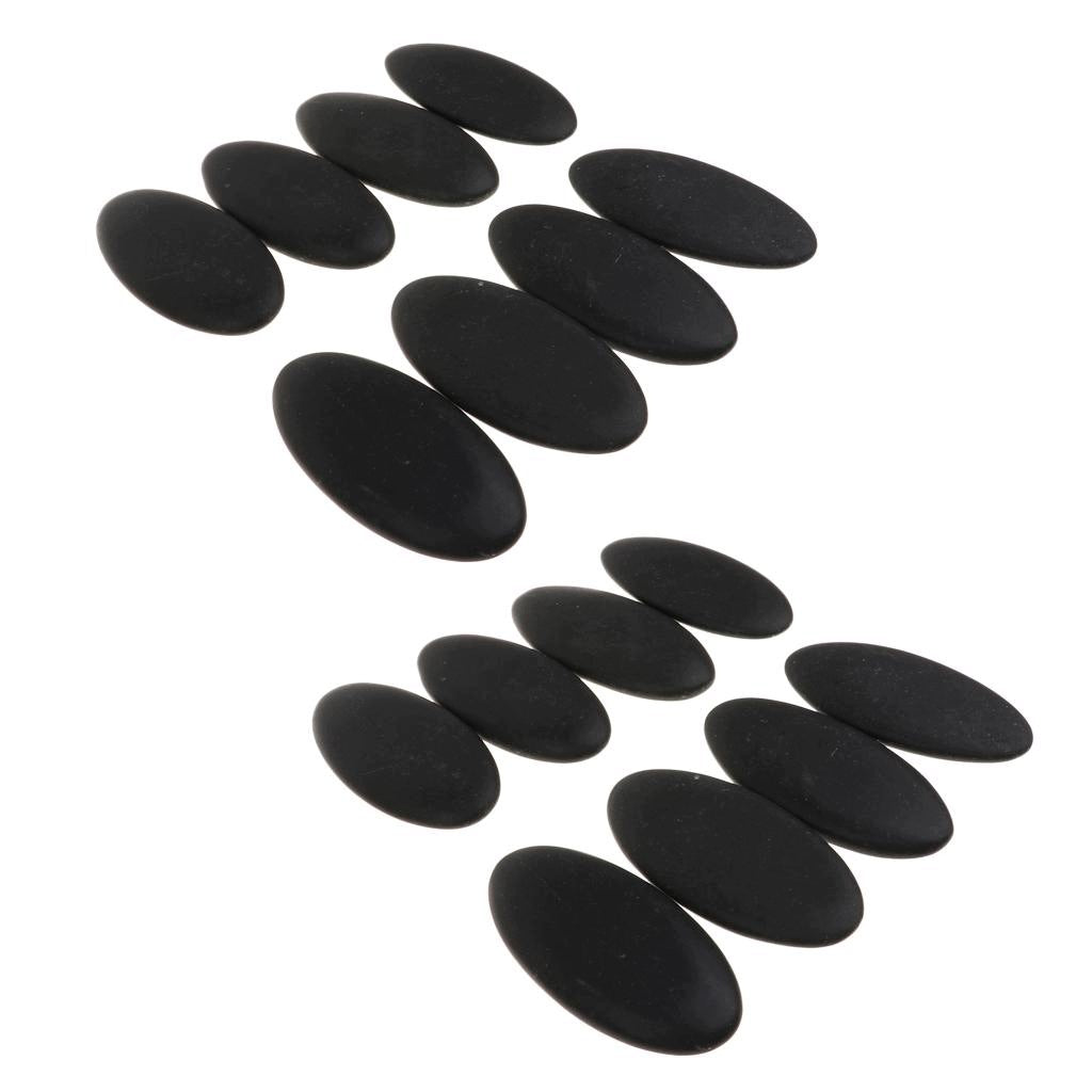 16Pcs Large Spa Hot Rocks Relaxing Massage Stone, Chinese Health Stress