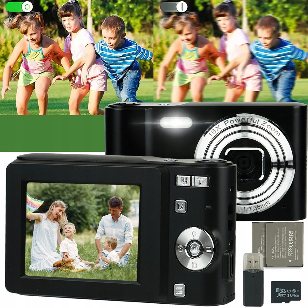 16X DIGITAL CAMERA SCREEN 2,4 INCH IMAGE STABILIZATION RICH IN FEATURES Packaging status original