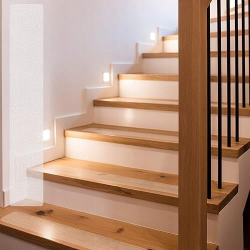 16X NON-SLIP STAIR STEPS SELF ADHESIVE MATS FOR WOODEN