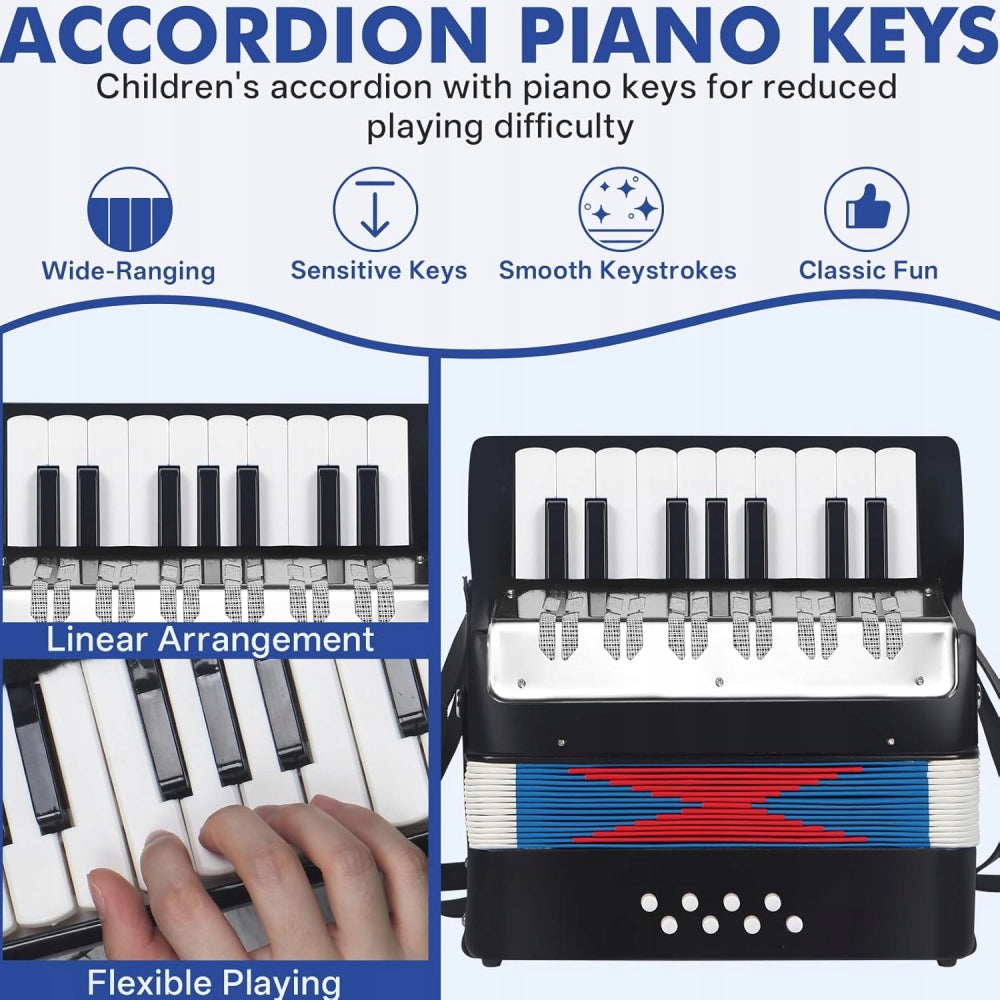 17 Keys 8 Bass Accordion,Beginners Musical Instrument For Learning&Playing EAN (GTIN) 9331194010096