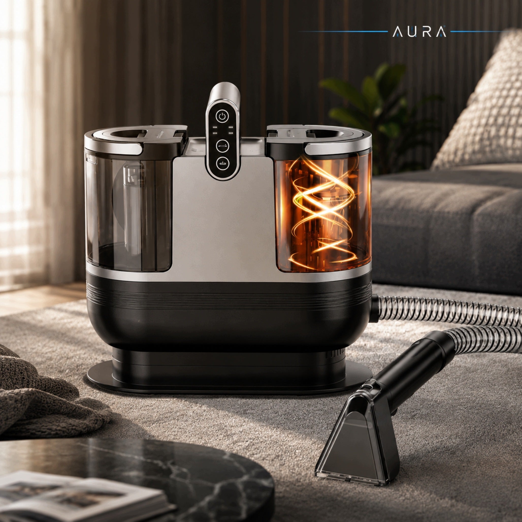 1700W 2IN1 STEAM CLEANER FOR CARPET UPHOLSTERY 2IN1 WITHOUT CHEMISTRY AURA Manufacturer code Odkurzacz piorący parowy Aura PureSteam PRO