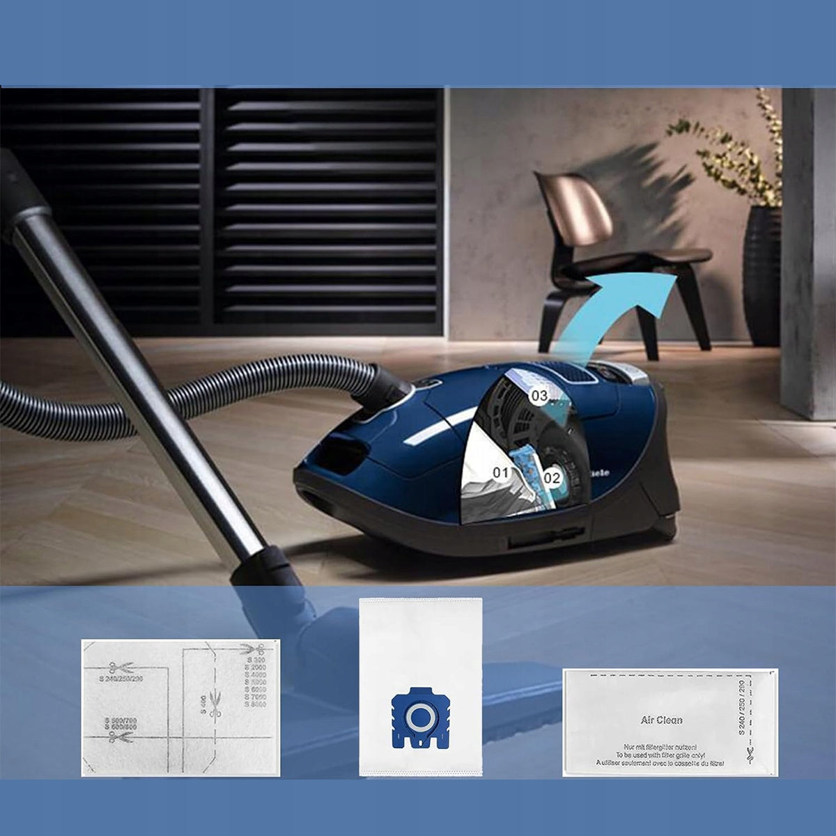 17pcs BAGS for Miele 3D Complete C3, C2, Classic C1, S2, S5, S8 vacuum cleaner Manufacturer no brand