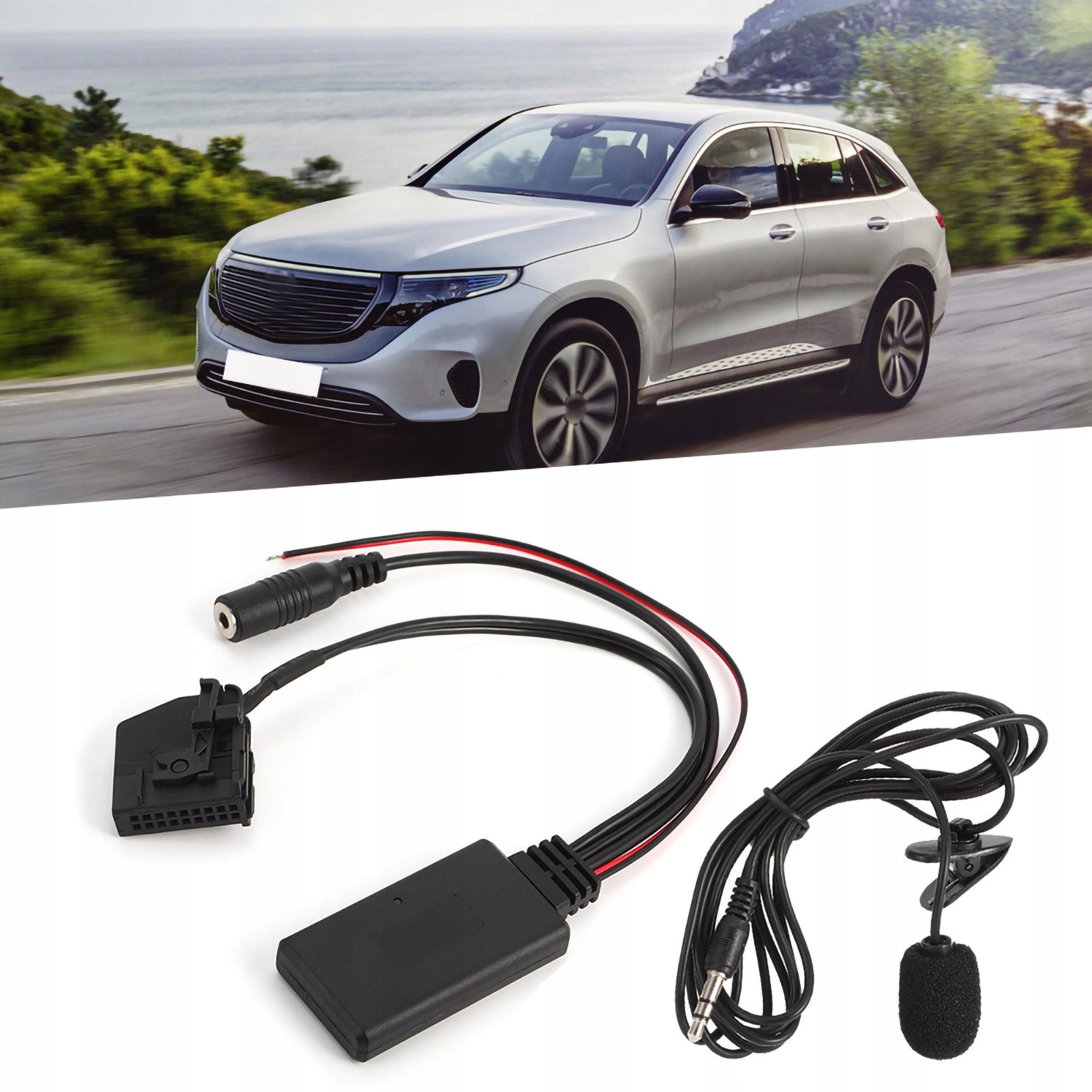18-PIN BLUETOOTH CABLE ADAPTER AUX CAR MICROPHONE FOR BENZ COMAND 2.0 Brand no brand