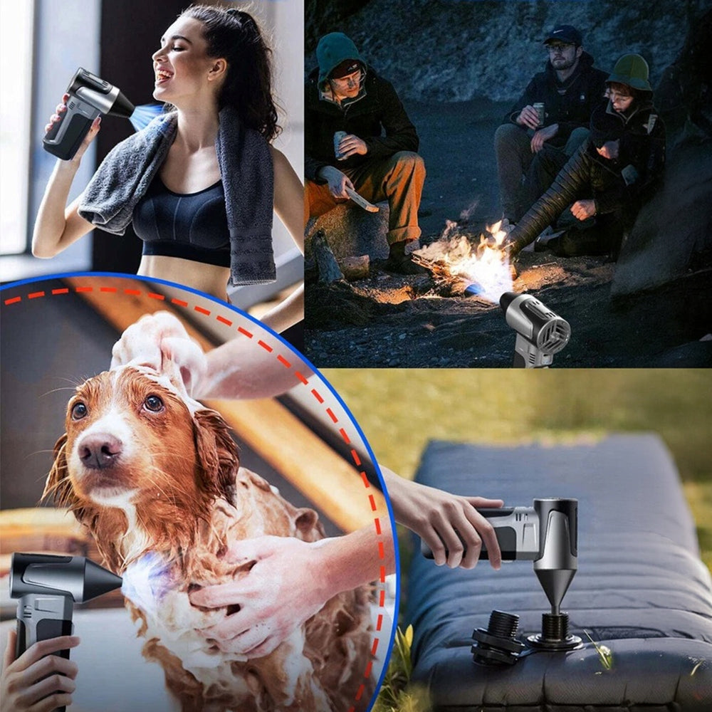 180,000 RPM Turbo ELECTRIC BLOWER Cordless Car Leaf Blower ICE CLEANING Power supply rechargeable battery