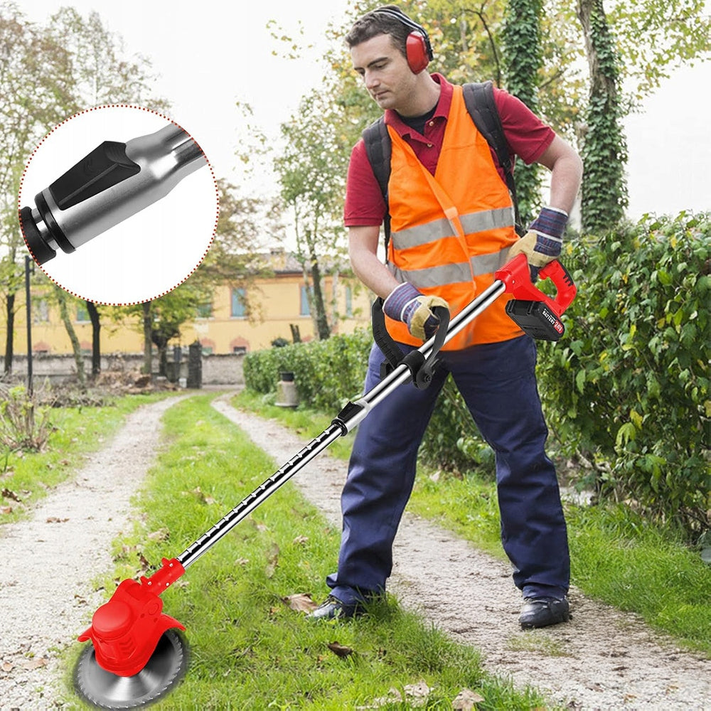 18000RPM CORDLESS MOWER WITH 2 TRANSPORT WHEELS BLACK Brand no brand