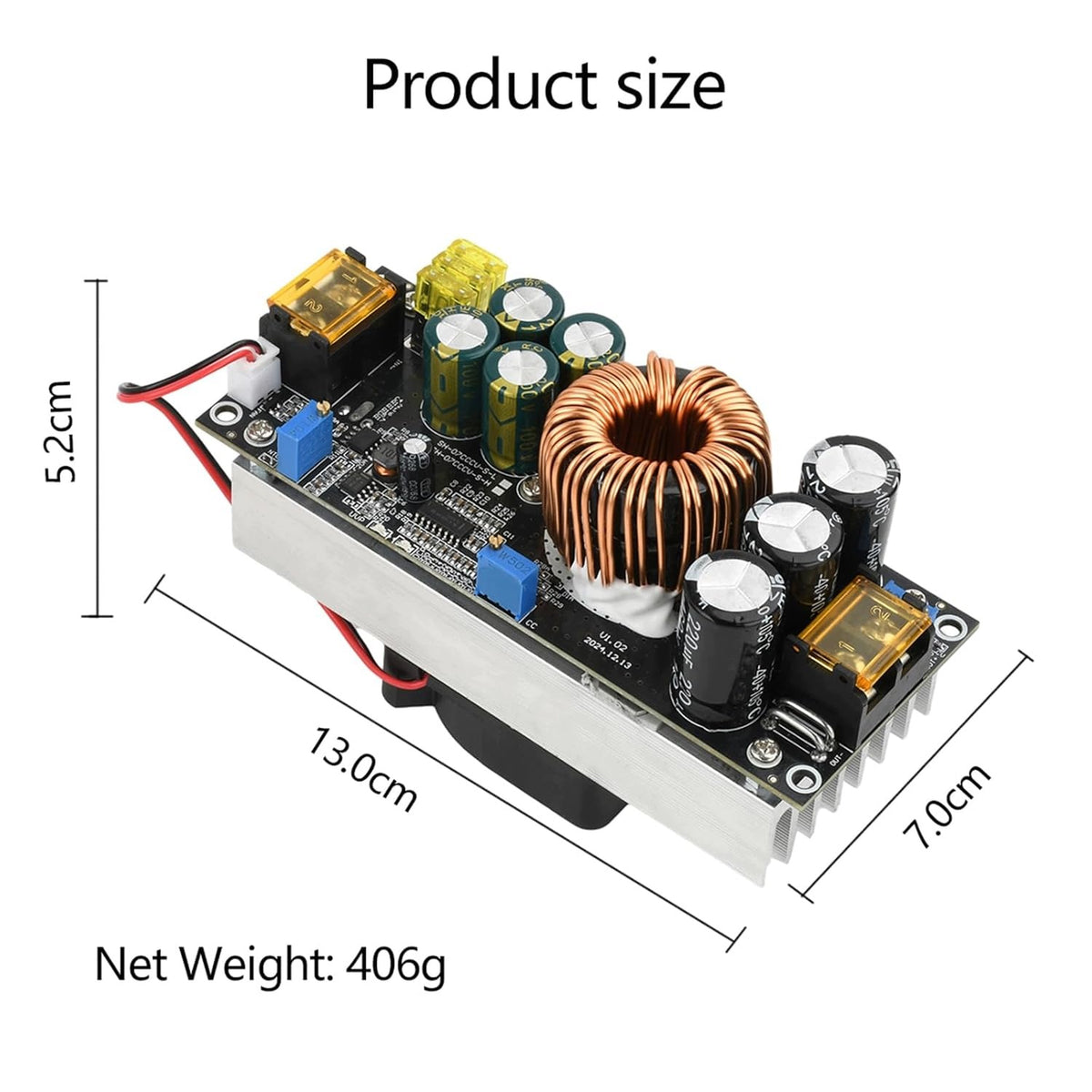 1800W 40A DC-DC STEP UP BOOST CONVERTER CURRENT VOLTAGE REGULATOR Kind other