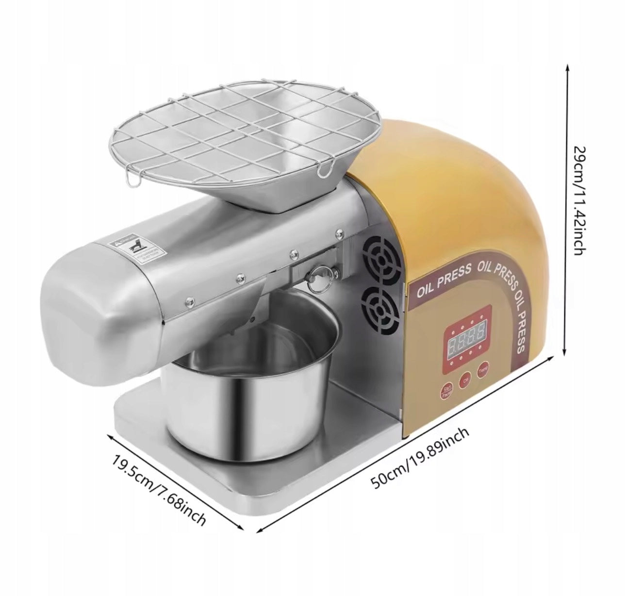 1800W ELECTRIC OIL PRESS – HOMEMADE OIL PRODUCTION FRESH Brand no brand