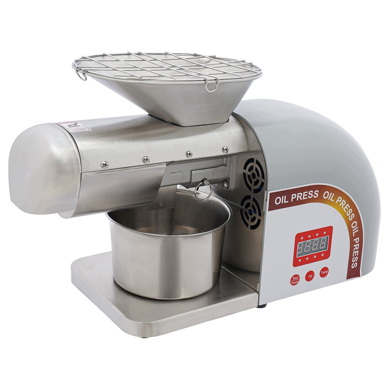 1800W Electric Oil Press Machine 0-300 Adjustable Temp