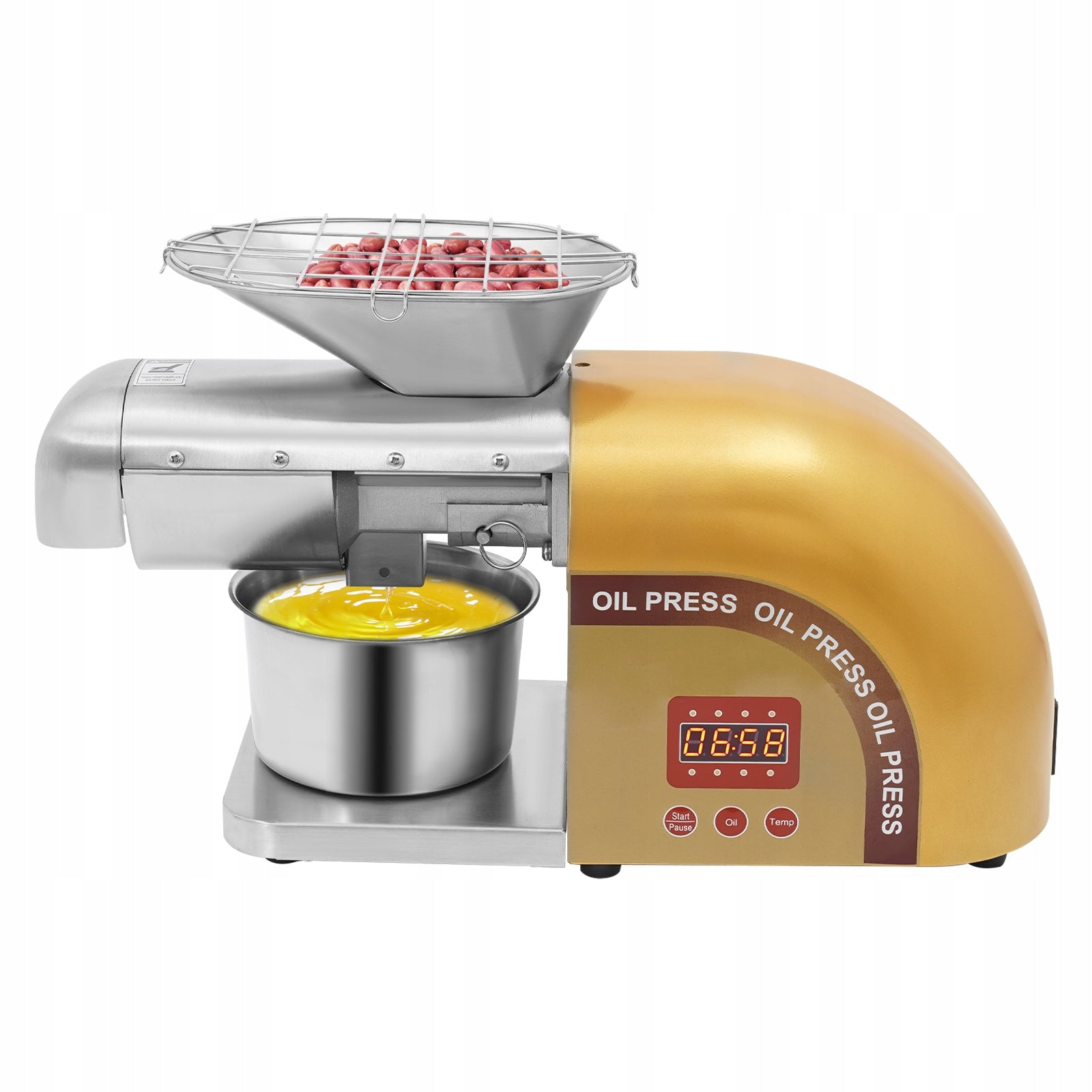 1800W Electric Oil Press Machine,Stainless Steel Oil Press Machine