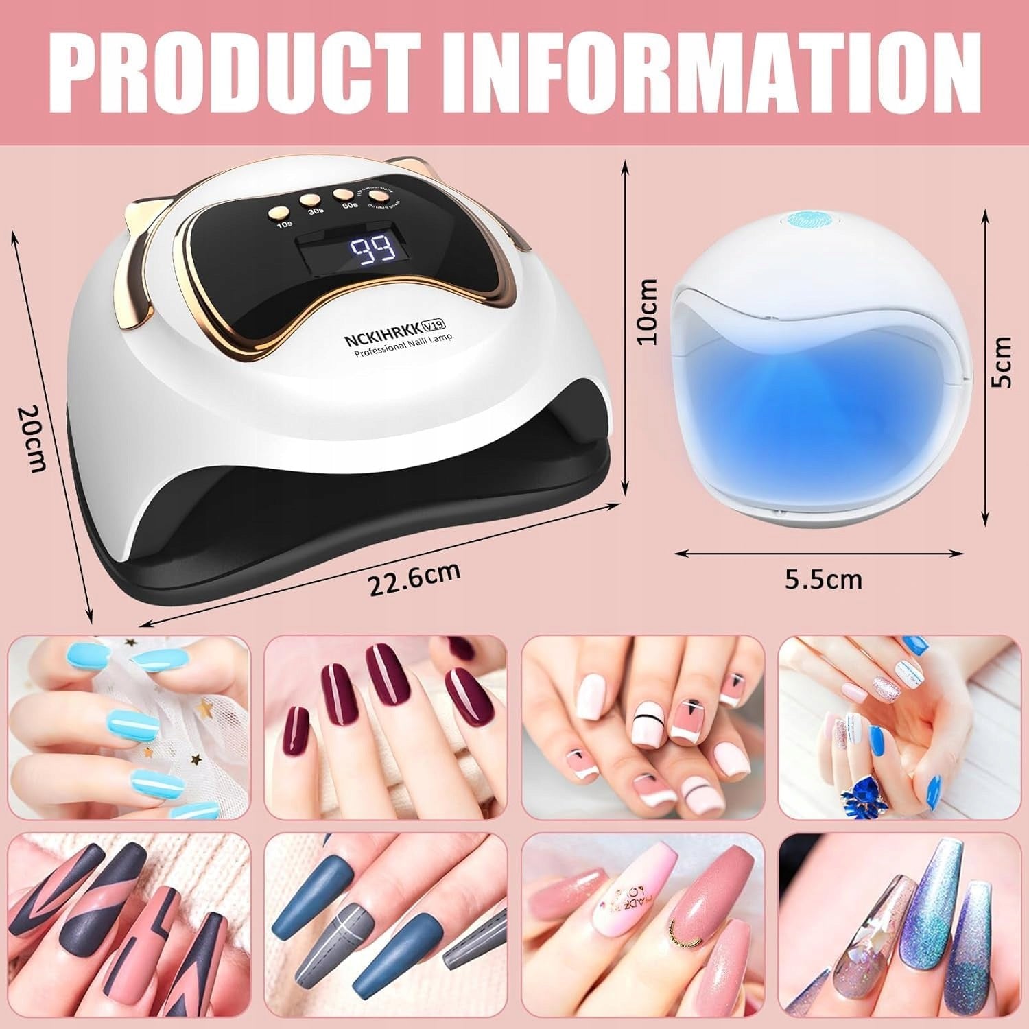 180W UV gel nail lamp, LED nail lamp with handle and Brand no brand
