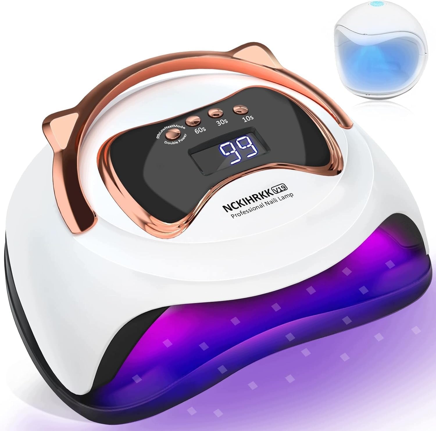 180W UV gel nail lamp, LED nail lamp with handle and