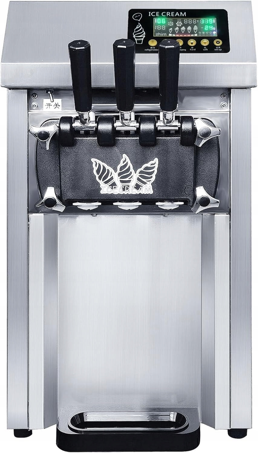 18L/H 1250W Ice Cream Machine, 3 Flavours Ice Cream,Intelligent LCD Display Manufacturer code 8BJLJTSA126DYLV2JINZHOU