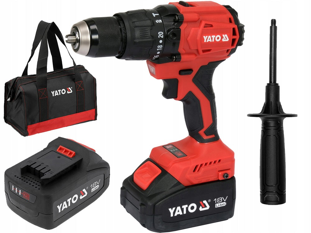 18V Cordless Screwdriver 2x 4,0Ah YATO 120Nm UDAR YT-8277915