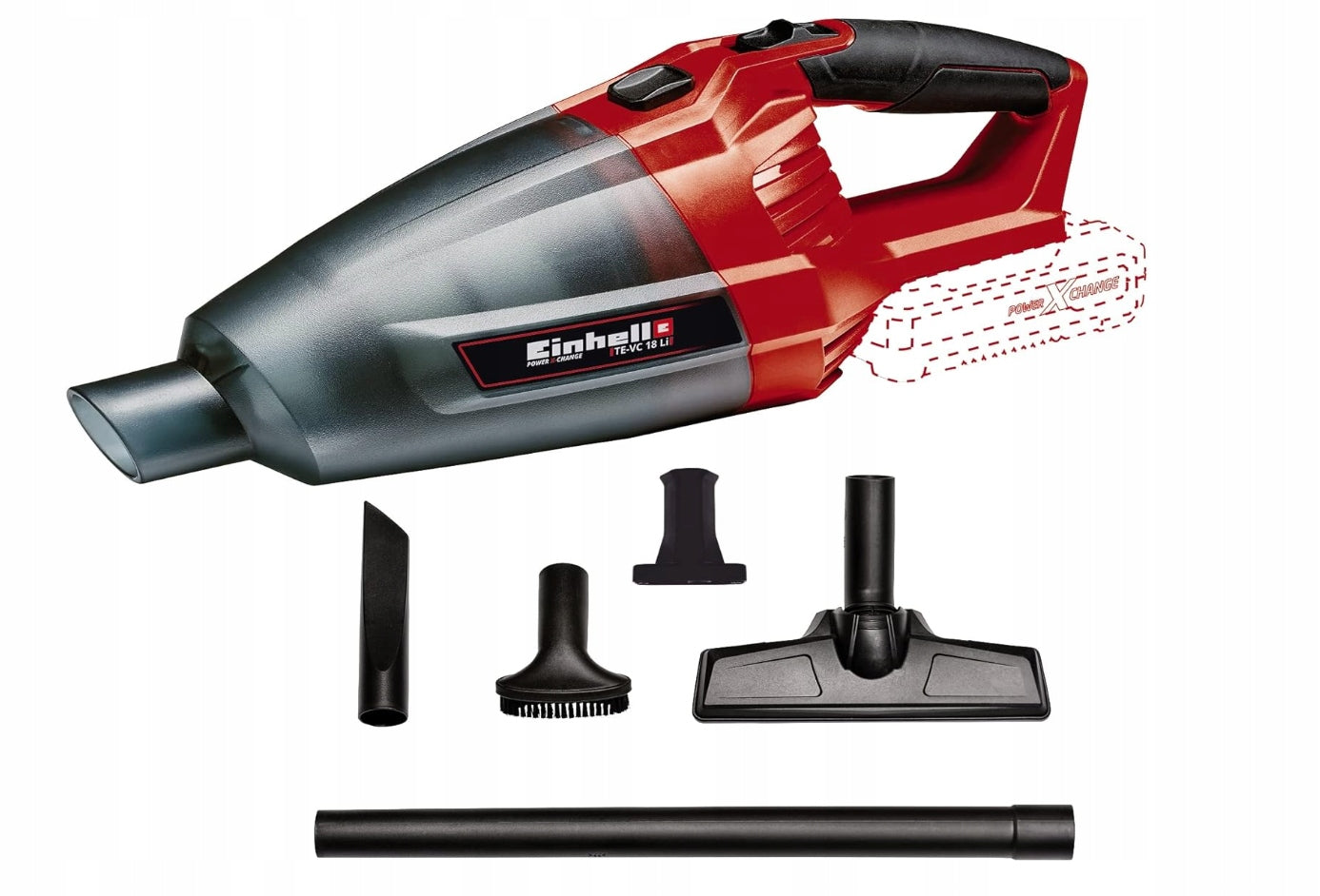18V LIGHTWEIGHT HANDHELD VACUUM CLEANER WITH ACCESSORIES EINHELL TE-VC 18