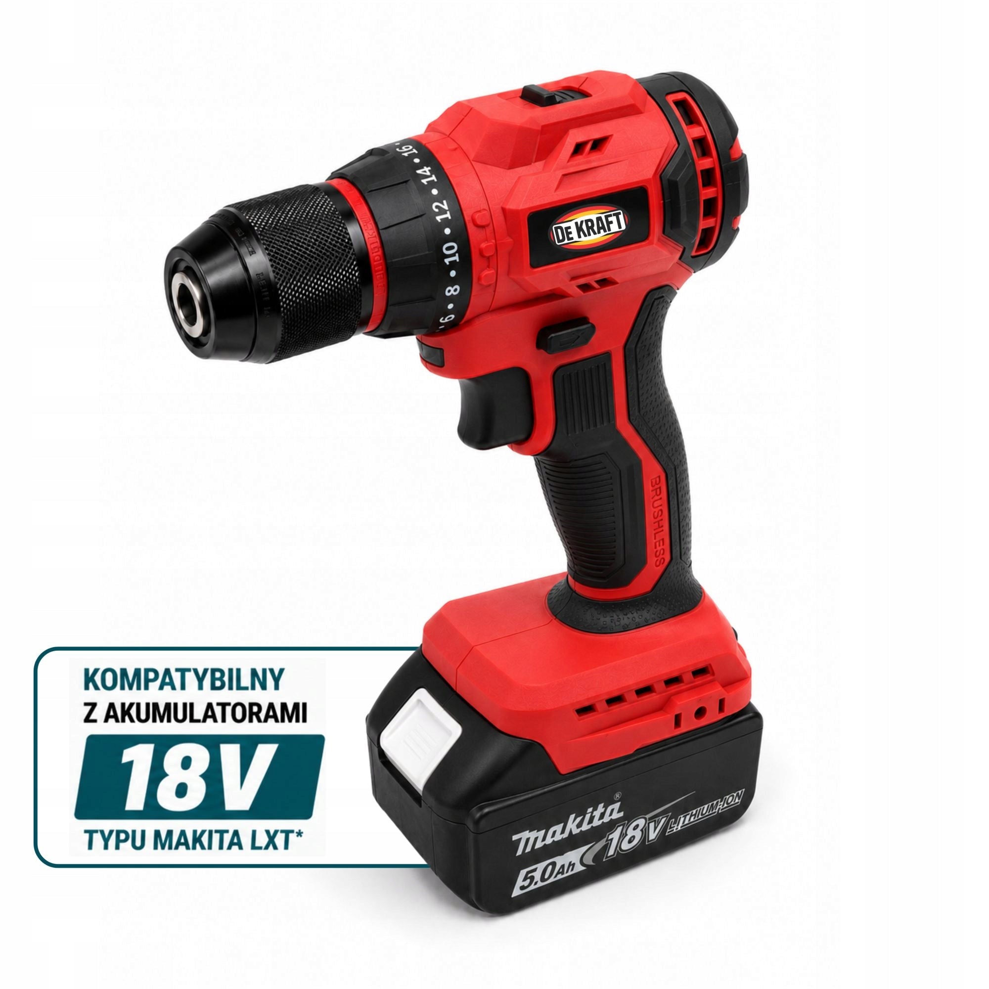 18V LXT MOCK-UP BATTERY SCREWDRIVER WITH IMPACT BRUSHLESS METAL HANDLE Manufacturer code DE477