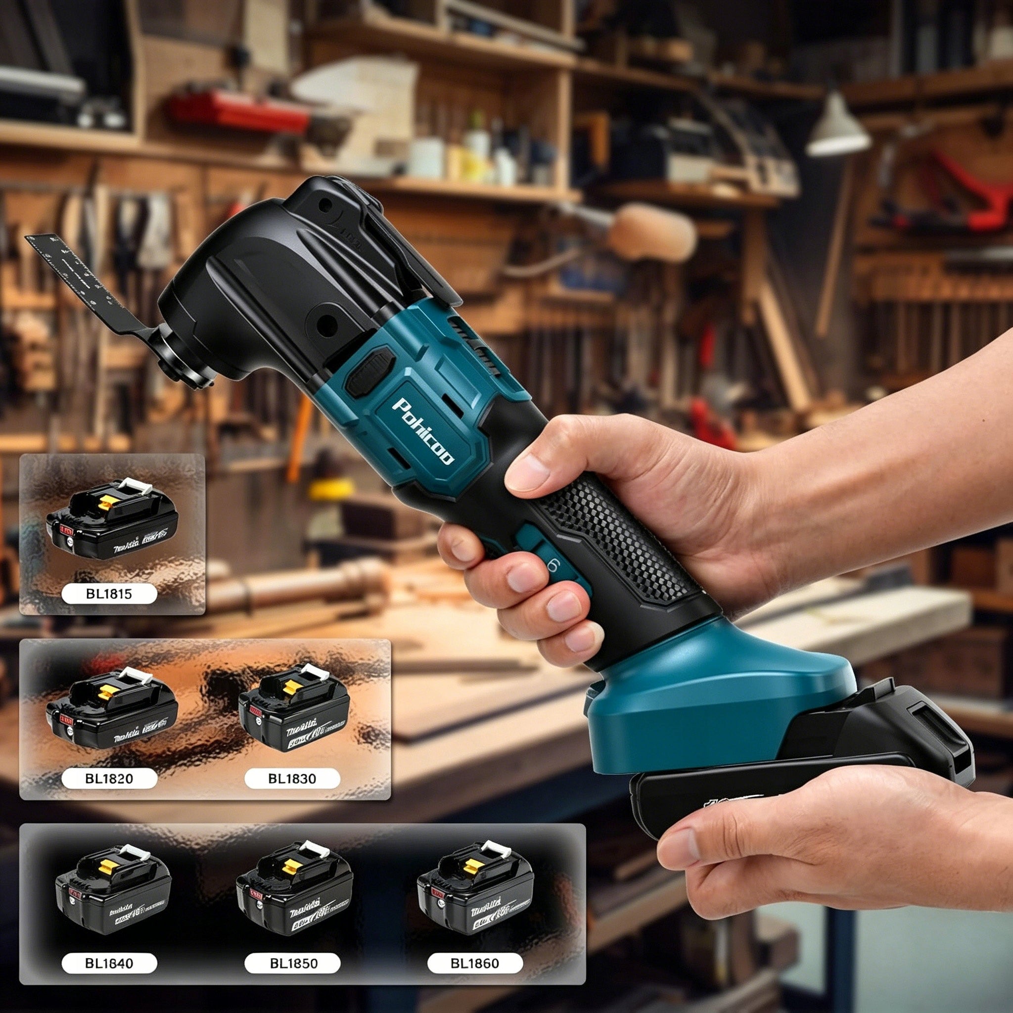 18V MULTIFUNCTIONAL 6-SPEED VIBRATION TOOL FOR FURNITURE ASSEMBLY AND REPAIR Manufacturer code WIELOFUNKCYJNE NARZĘDZIE WIBRACYJNE