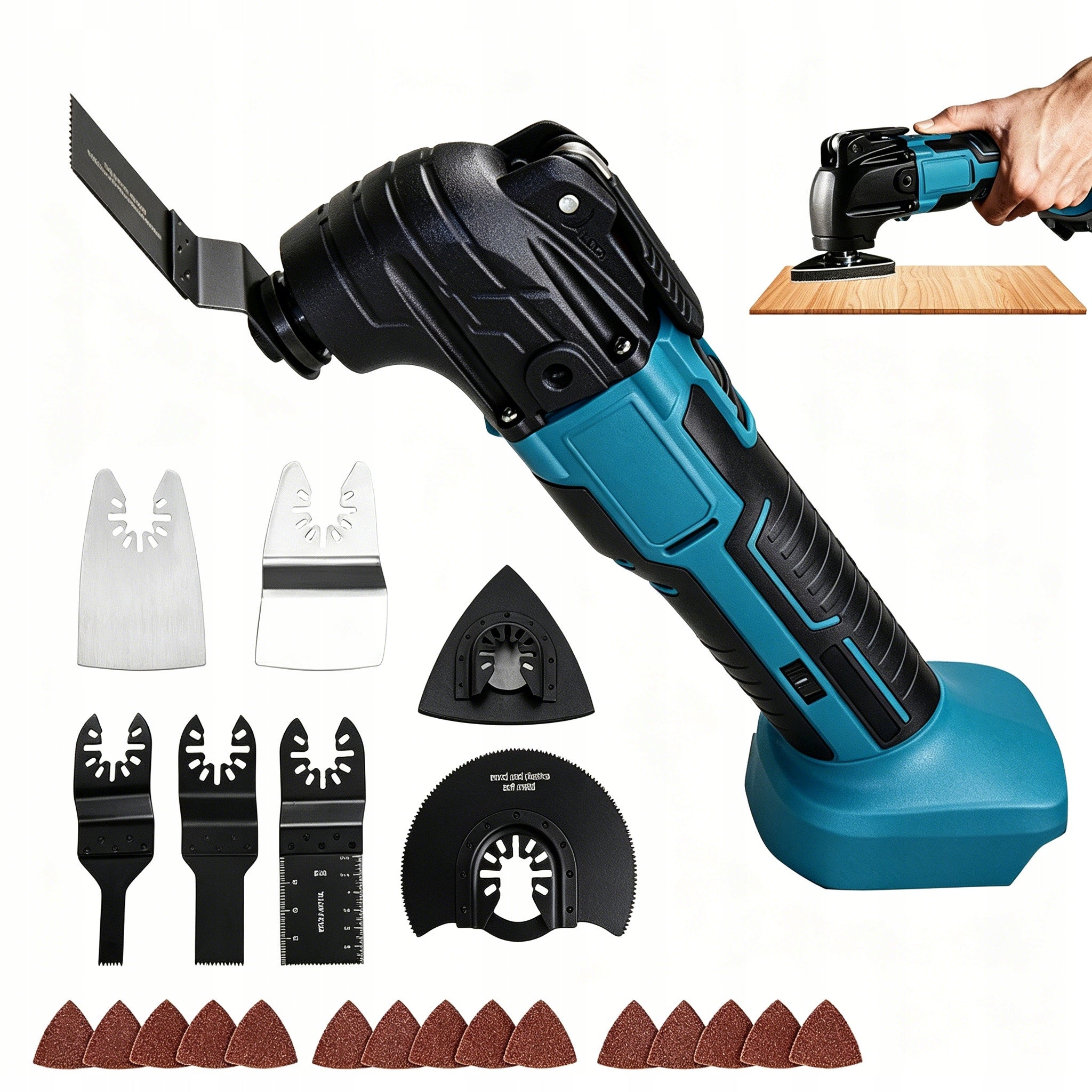 18V MULTITOOL GRINDER ADJUSTMENT+7 SAW BLADES
