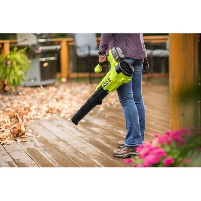 18V ONE+ leaf blower included with 4.0 Ah battery and charger Brand Ryobi