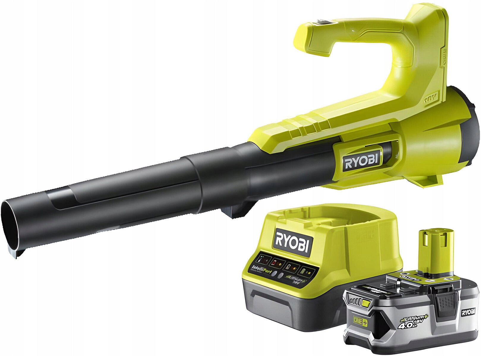18V ONE+ leaf blower included with 4.0 Ah battery and charger