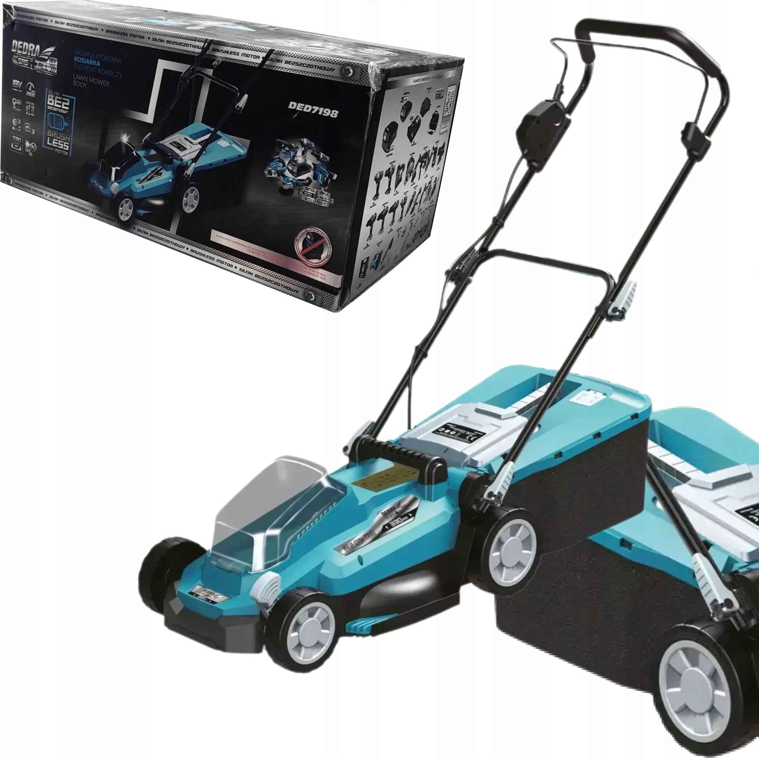 18V battery mower, DEDRA SAS+ALL DED7198 Manufacturer code DED7198