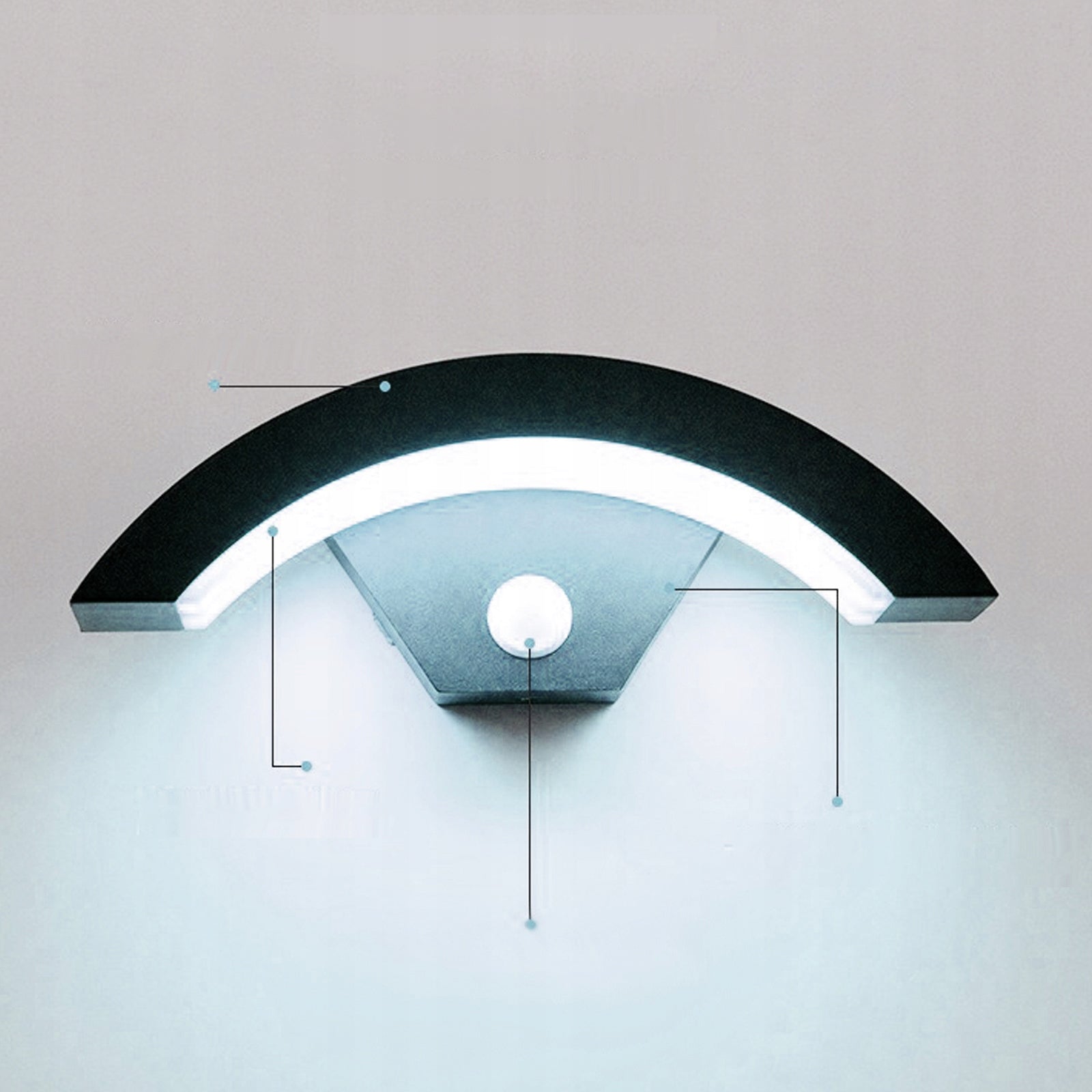 18W OUTDOOR LED WALL LAMP OVER FRONT DOOR WITH Motion Sensor Brand no brand