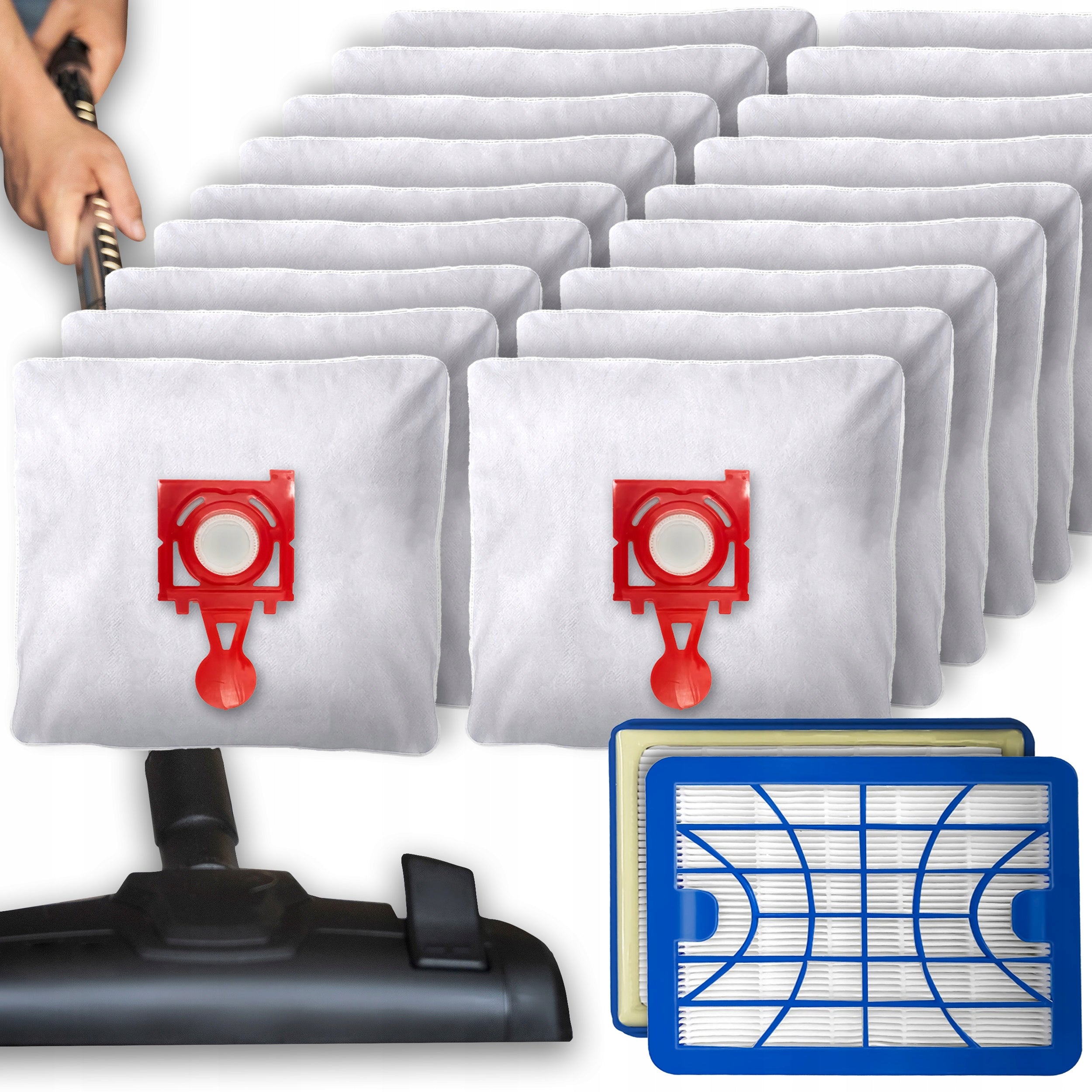 18x ZELMER BAGS Jupiter ZVC425HT ZVC427HT 2100w ZVCA300B + HEPA FILTER